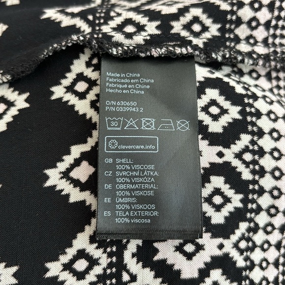 Divided Midi Skirt Black and White - Picture 9 of 12